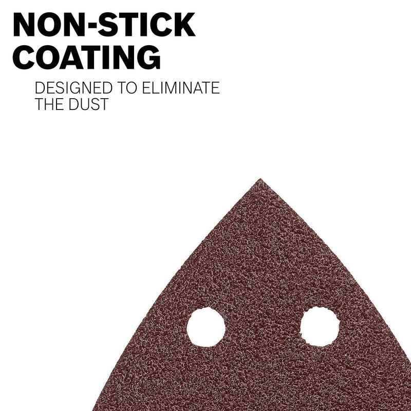 Bosch SDTR060 Detail Triangle, Hook & Loop Sanding Sheet, Brown 60 Grit, 5-Pack - NewNest Australia