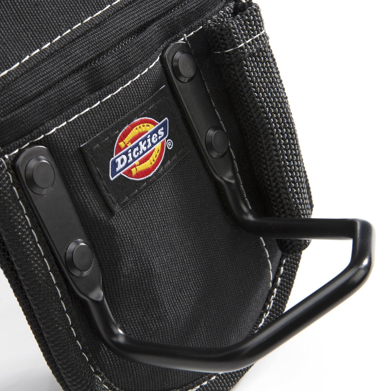 Dickies 2-Compartment Hammer Holder for Tool and Work Belts, Durable Canvas, Includes Tool Loop and Pocket, Fits up to 4.5-inch Belts, Black - NewNest Australia