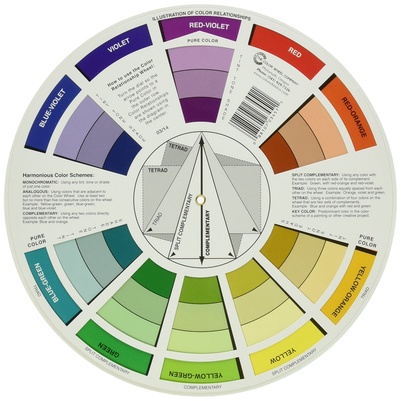 Cox Color Wheel-9.25-inch, 2.1 x 27.4 x 32.480000000000004 cm, Multicolor - NewNest Australia