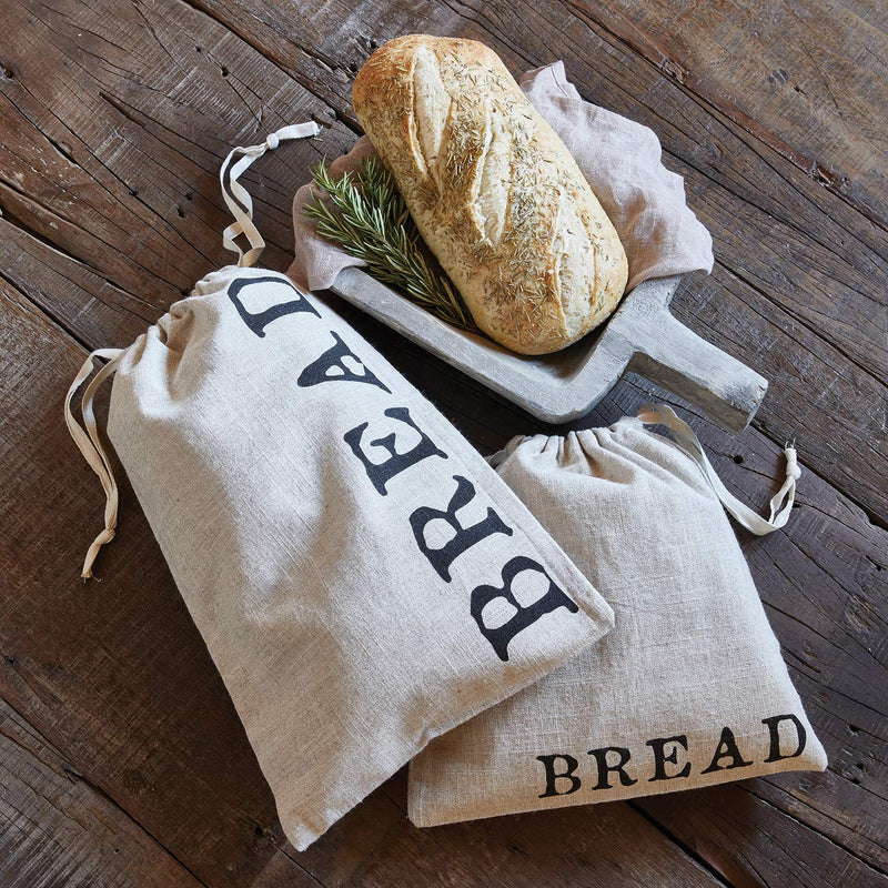 NewNest Australia - SB Design Studio Table Sugar Washable Linen Drawstring Bread Bag, 11 x 17-Inches, Large 