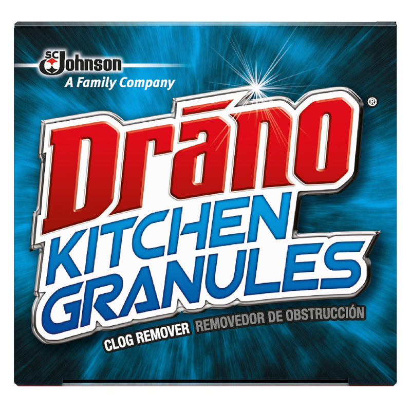 Drano Kitchen Granules Drain Clog Remover and Cleaner, Unclogs blockage from Grease or Cooking Oil, 8.8 oz 8.8 Ounce (Pack of 1) - NewNest Australia