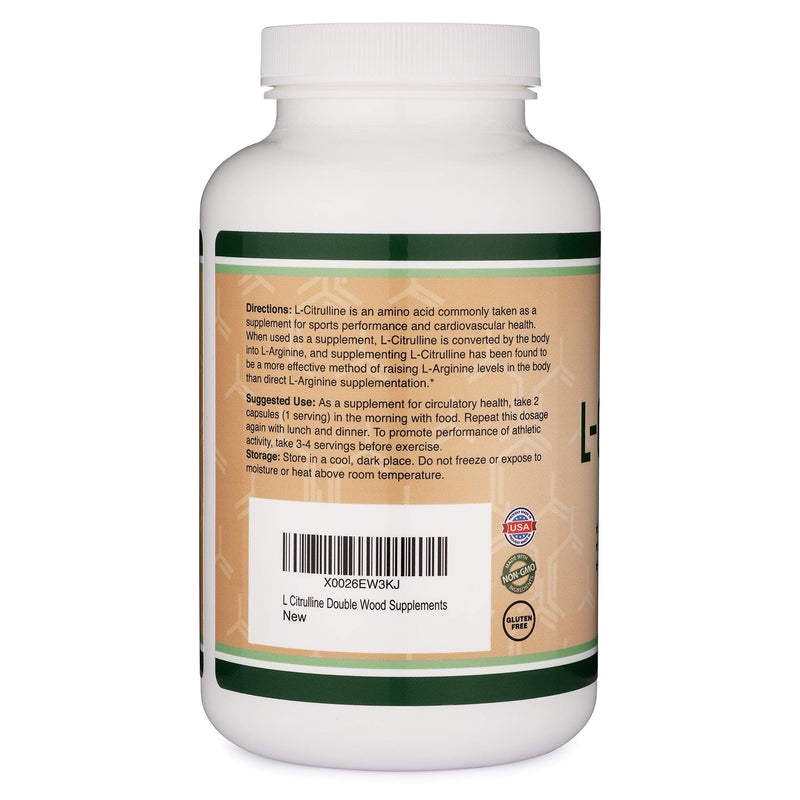 L Citrulline Capsules 1,200mg Per Serving, 210 Count (L-Citrulline Increases Levels of L-Arginine and Nitric Oxide) Muscle Recovery Supplement – Improve Muscle Pump by Double Wood Supplements - NewNest Australia