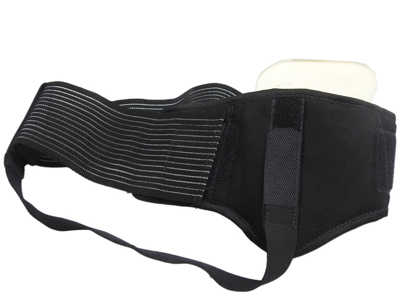 Wonder Care - Black Inguinal Hernia Support Truss for Single Inguinal or Sports Hernia with one Removable Compression Pads & Adjustable Groin Straps Surgery & Injury Recover (Left XL-40-45 inches) XL(40"-45") Single-left - NewNest Australia