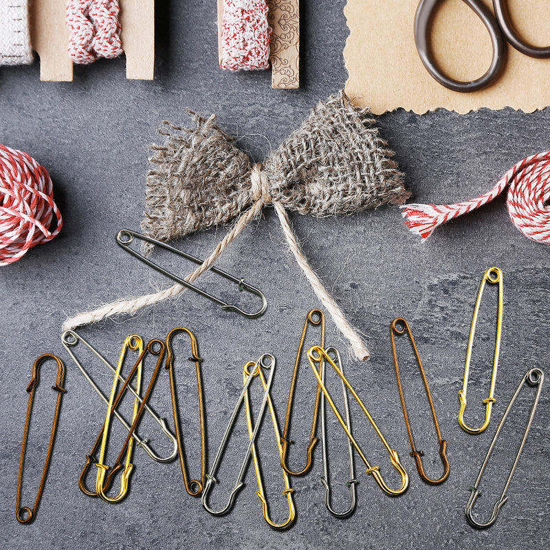20 Pieces 4 Inch Large Heavy Duty Safety Pins for Clothes Extra Safety Pins Stainless Steel Gold Safety Pins Assorted for Blankets Mattress Covers Backpacks for Sewing Quilting Blankets Upholstery - NewNest Australia