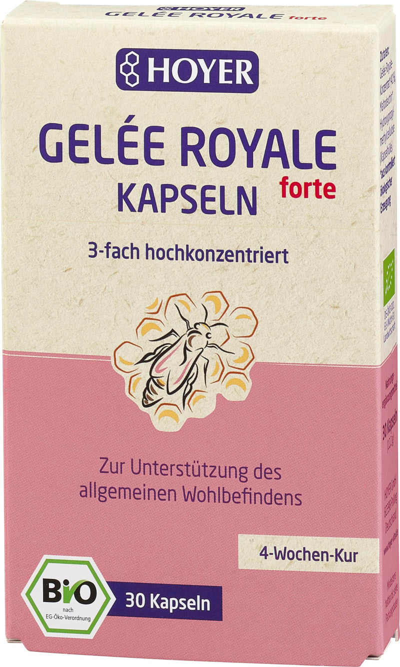 Hoyer Jelly Royal FORTE capsules 30 capsules, pack of 1 (1 x 12.2 g) - organic - NewNest Australia