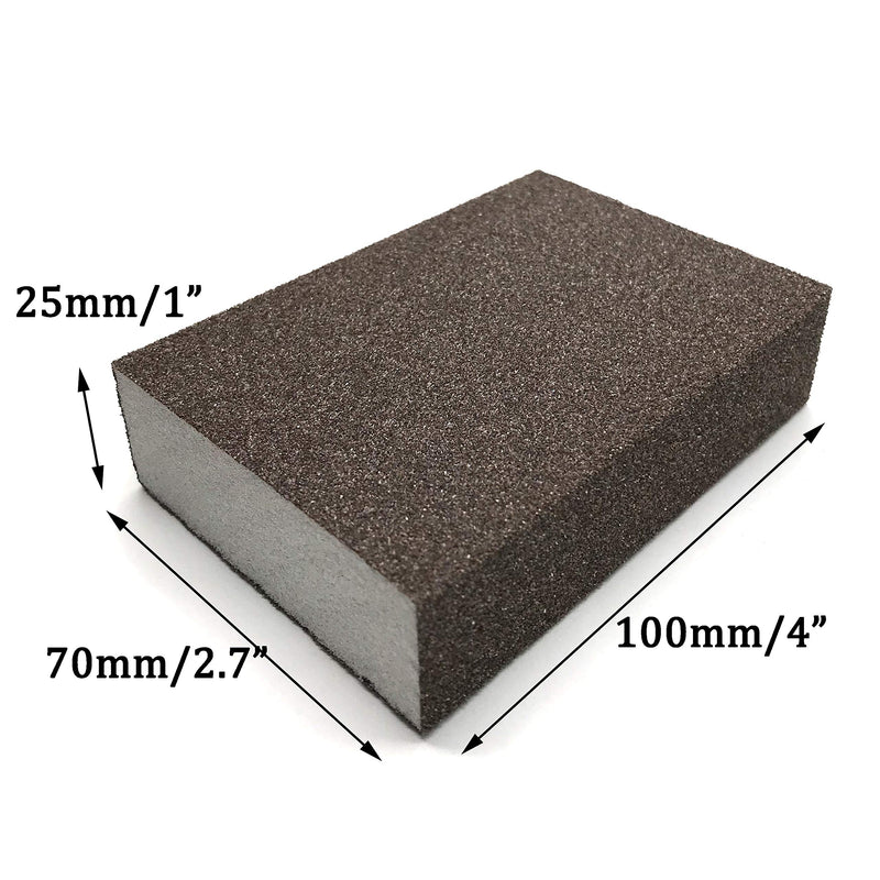 6Pcs Sanding Sponge Block, 60/80/120 Grit Sanding Pad, Washable and Reusable Sandpaper Foam Polishing Abrasive Sander Tool - NewNest Australia