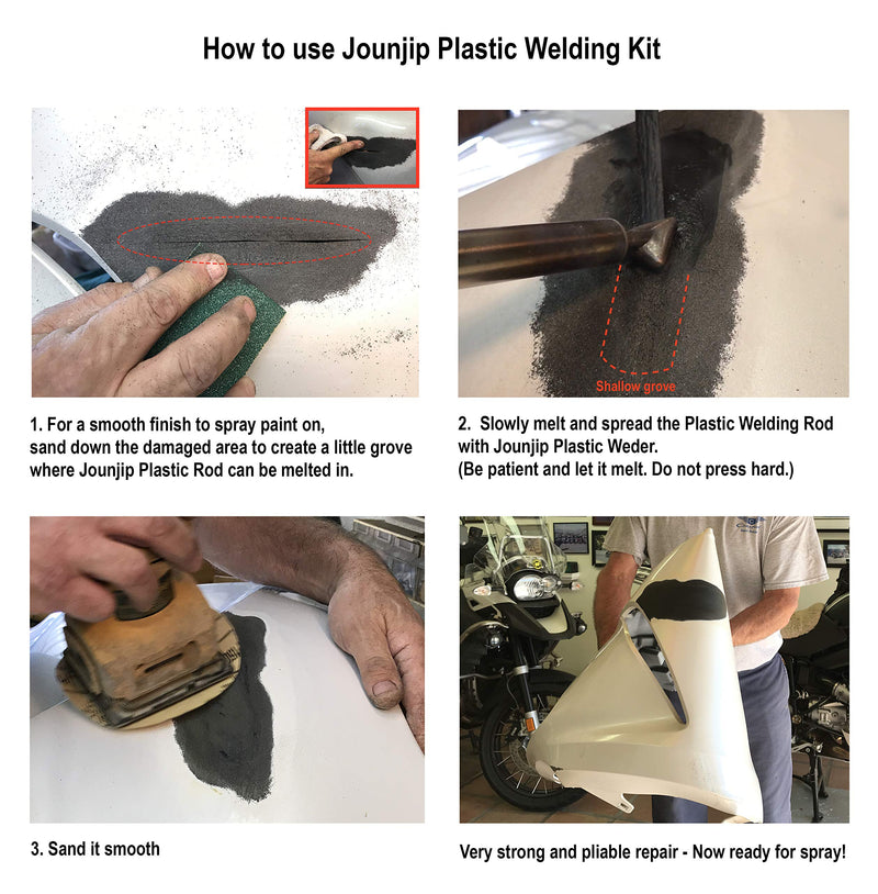 2pc Jounjip Replacement Tips for Jounjip or Gino Brand 80 Watt Plastic Welding Kits - 1/4"-28 Thread - NewNest Australia