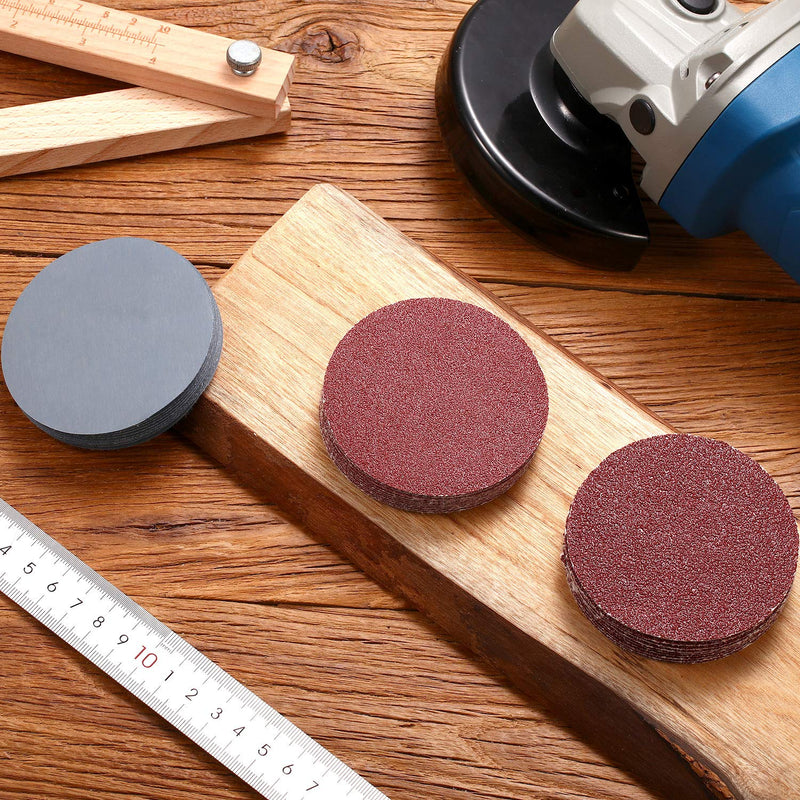 120 Pieces Sanding Discs Pad Hook and Loop Sandpaper Disc for Drill Grinder Rotary Tools, 12 Different Grits (60 to 3000 Grit, 10 Pieces Each Grit) (3 Inch) 3 Inch - NewNest Australia