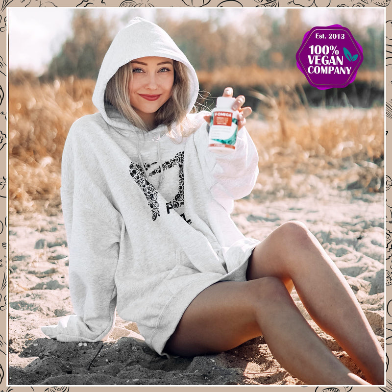 Omega-3 vegan from algae oil (2,000 mg) test winner 2021, highly dosed with 600mg DHA & 300mg DHA - high-quality omega-3 algae oil capsules (vegan) - lab-tested with analysis certificate, 60 capsules - NewNest Australia