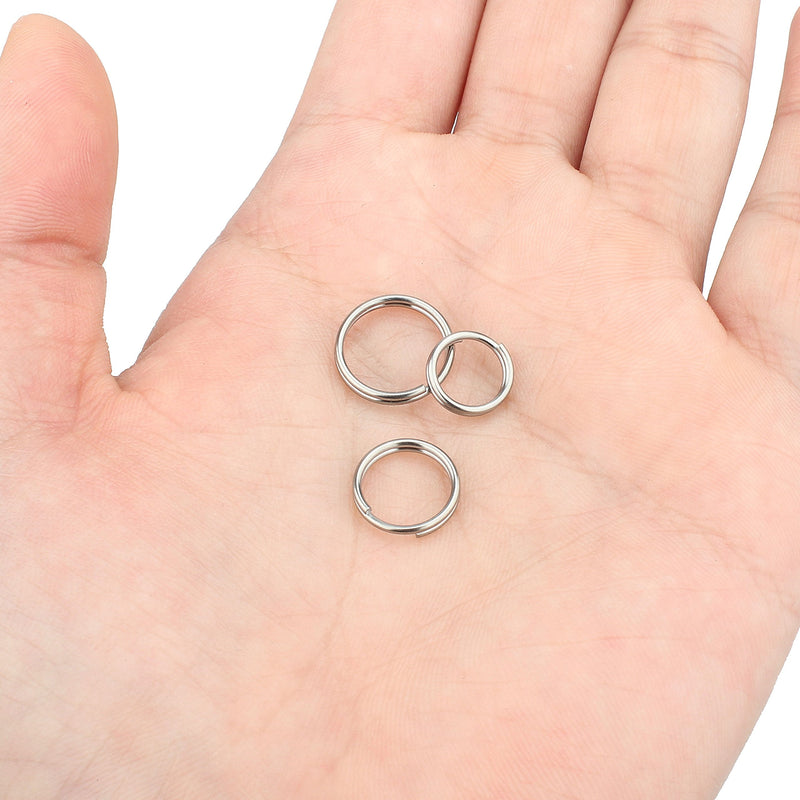 Split Ring, Wisdompro 12 Pack of Small Titanium Alloy Key Rings (Diameter: 10mm) - NewNest Australia
