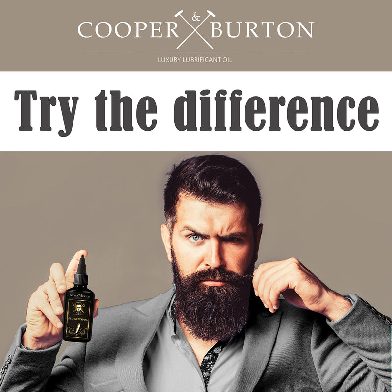 Shaver head oil & precision mechanics oil 50 ML clipper oil for hair clippers, hair cutting blades, beard trimmers & trimmers Razor & Safety Razor Oil | COOPER & BURTON light engine oil - NewNest Australia
