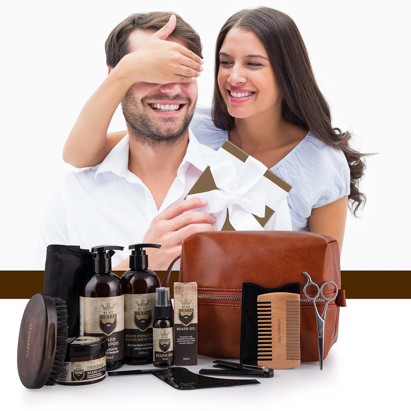 Beard Care Set for Men Beard Growth Kit Beard Oil Beard Balm in Beard Set Beard Care Products Set -Beard Set for Men Care Beard Kit with Beard Balm Beard Oil Beard Shampoo 300ml Beard Set - NewNest Australia