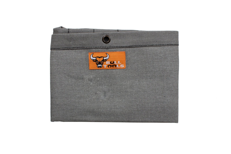 Bull Tools 16 Pocket Hand Crafted | Dyed and Sand washed | H.W. 100% Cotton | 15 Oz. Duck Canvas | Garage Ready | Metric or SAE | Wrench and Tools Bag Organizer Roll Pouch | Washed Coal Black/Grey | 1 Piece Washed Black/Grey - NewNest Australia