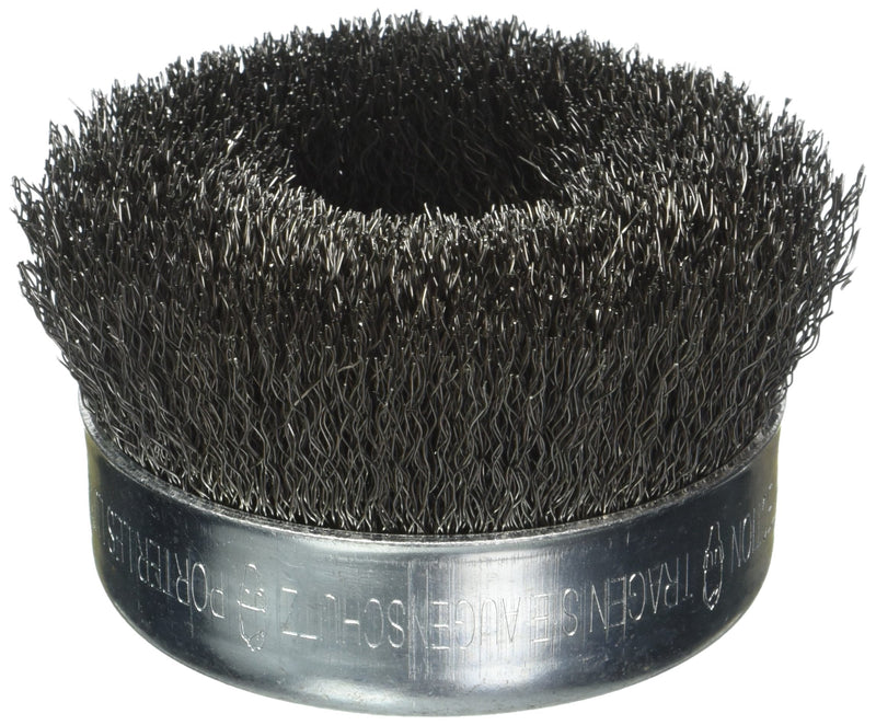 BOSCH WB525 4-Inch Crimped Carbon Steel Cup Brush, 5/8-Inch x 11 Thread Arbor - NewNest Australia