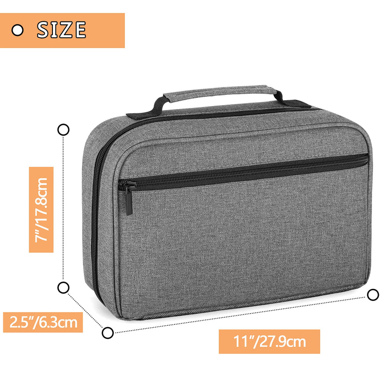 Damero Carrying Case for 2 Stethoscopes, Portable Stethoscope Case Compatible with 3M Littmann/ADC/Omron Stethoscope and Nurse Accessories, Grey - NewNest Australia