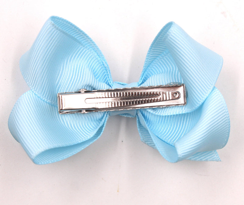 40Pieces Boutique Grosgrain Ribbon Pinwheel 3" Hair Bows Alligator Clips For Babies Toddlers Teens Gifts In Pairs - NewNest Australia