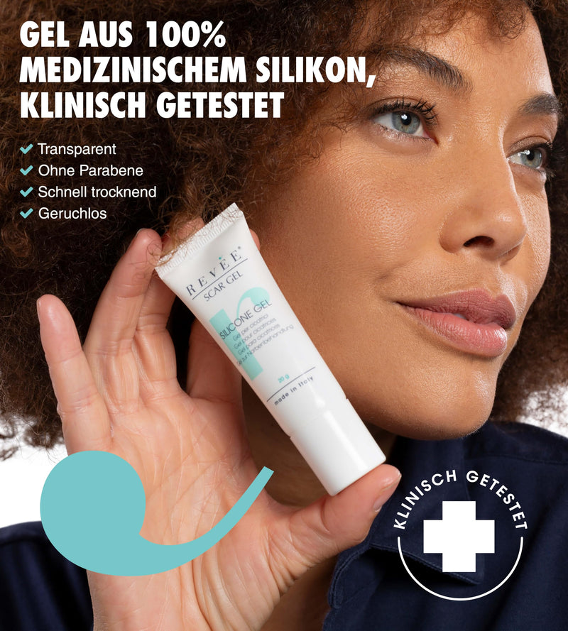 REVÉE Scar Gel Scar gel for face and body - scar ointment after surgery, silicone scar gel 100% medical, scar cream after surgery, transparent, odorless, quick absorption, scar cream 20 g - NewNest Australia