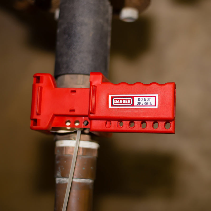 Lockout Safety Supply 7249 Ball Valve Lockout, 3/8" - 1.4" Diameter, Red - NewNest Australia