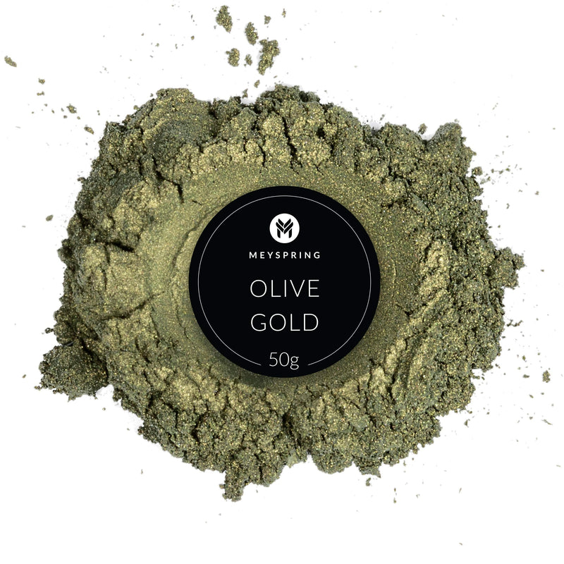 MEYSPRING Olive Gold Epoxy Resin Color Pigment - 50 Grams - Great for Resin Art and UV Resin - NewNest Australia
