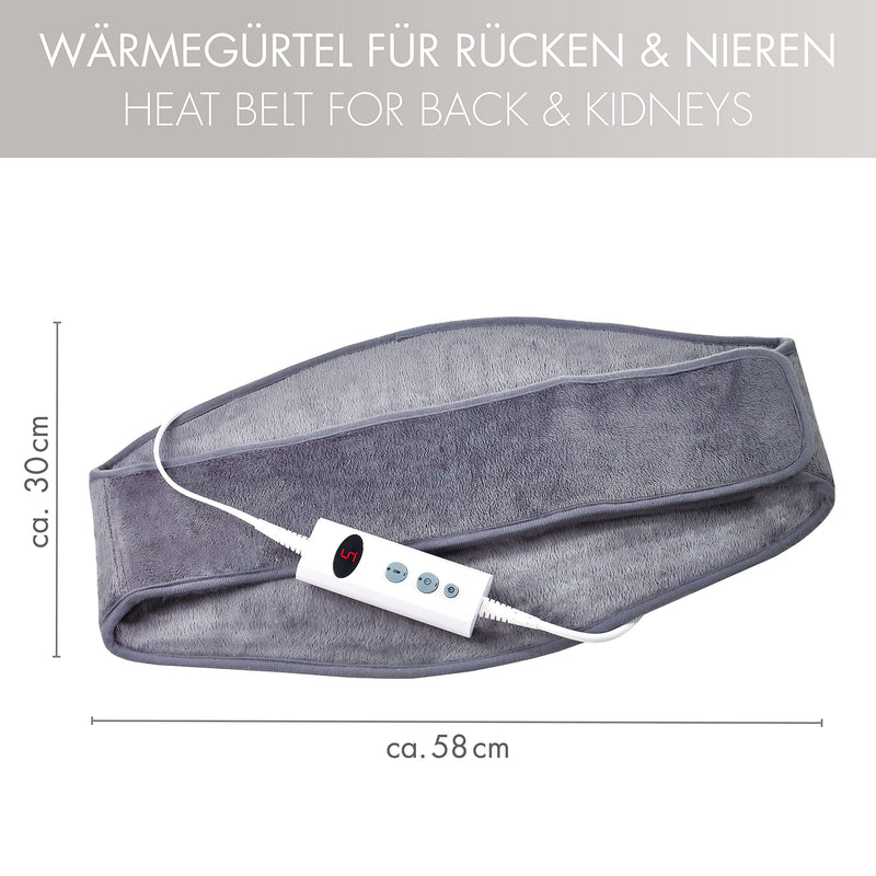 Promed Heating Belt Hgp-1.7, Heat Belt For Back And Kidneys, Heat Pad With Automatic Switch-Off, Heating Pad With Overheating Protection, 10 Temperature Levels, Quick Warm-Up, Washable - NewNest Australia