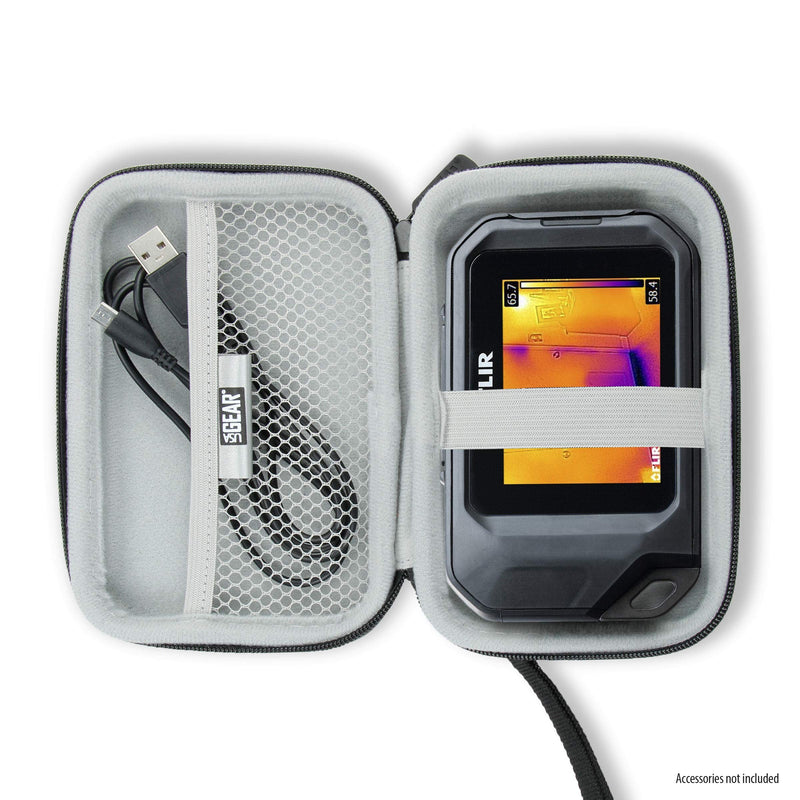 USA GEAR Thermal Imager Case - Hard Thermal Imager Carrying Case - Compatible with FLIR C5, FLIR C3, FLIR C2, Seek Reveal, Seek XR, Seek PRO, Seek Fastframe XR, and More Thermal Imagers - Black - NewNest Australia