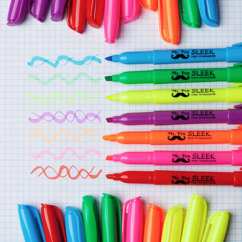 Mr. Pen Highlighters, Assorted Colors, Pack of 28 - NewNest Australia