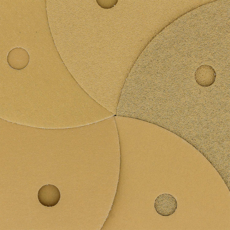 Dura-Gold - Premium - Variety Pack - 5" Gold Sanding Discs - 5-Hole Dustless Hook and Loop for DA Sander - Box of 50 Finishing Sandpaper Discs for Woodworking or Automotive - NewNest Australia