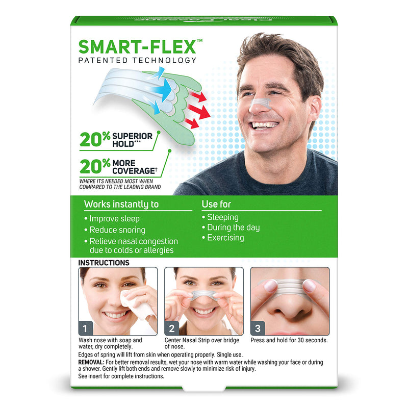Clear Passage Nasal Strips Extra Strength, Clear, 26 ct | Works Instantly to Improve Sleep, Reduce Snoring, Relieve Nasal Congestion Due to Colds & Allergies 26 Count (Pack of 1) - NewNest Australia