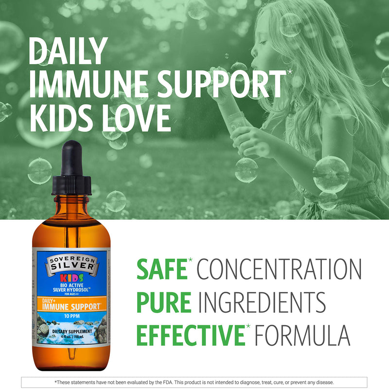 Sovereign Silver Bio-Active Silver Hydrosol for Kids Immune Support, 4 oz. 4 Fl Oz (Pack of 1) - NewNest Australia
