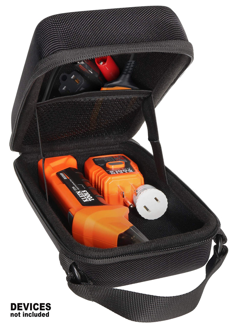 CaseSack Circuit Breaker Finder Consolidation case for Klein Tools ET310 AC Circuit Breaker Finder, Integrated GFCI Outlet Tester, RT310 Receptacle and Accessory Kit (Black) Black - NewNest Australia