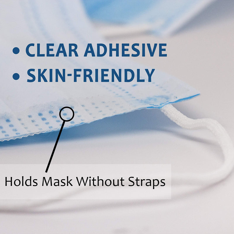 Pro 1502 Self-adhering Face Mask Tape 1/2in (12mm) x 20ft Clear Double Coated Medical, Direct-to-Skin, Fabric to skin. skin friendly adhesive, fluid resistant, Easy to apply, Can reposition/reapply - NewNest Australia