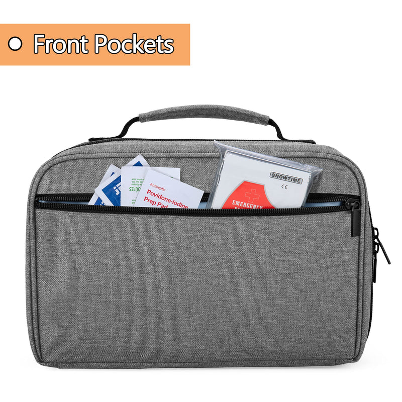 Damero Carrying Case for 2 Stethoscopes, Portable Stethoscope Case Compatible with 3M Littmann/ADC/Omron Stethoscope and Nurse Accessories, Grey - NewNest Australia