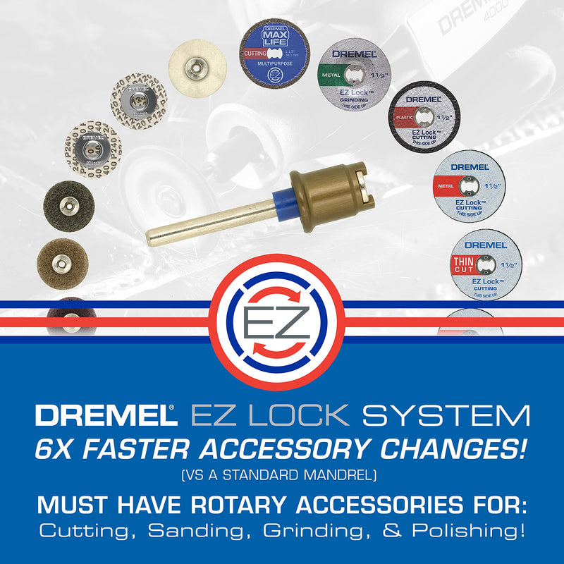 Dremel EZ686-01 EZ Lock Sanding and Grinding Rotary Tool Accessory Kit- Includes Sanding Discs/Bands and Grinding Stones- Perfect for Detail Sanding and Sharpening Old Model - NewNest Australia