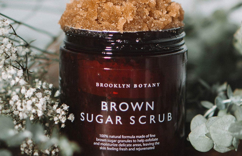 Brooklyn Botany Brown Sugar Body Scrub - Moisturizing and Exfoliating Body, Face, Hand, Foot Scrub - Fights Acne Scars, Stretch Marks, Fine Lines & Wrinkles, Great Gifts For Women & Men - 10.5 oz 10 Ounce (Pack of 1) Jar - NewNest Australia