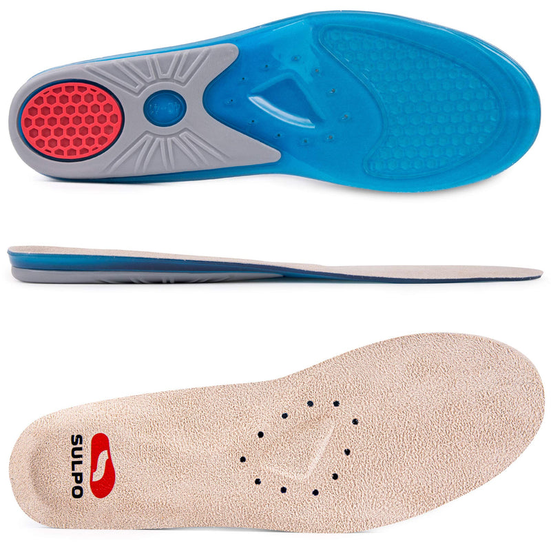 SULPO Plantar Fasciitis & Heel Spurs Insoles - Silicone Shoe Insoles for Men & Women - Ideal for Sports, Office, Work, Daily Life, Hiking (40-41 EU / 5.5-7 UK (S)) 40-41 EU / 5,5-7 UK (S) - NewNest Australia
