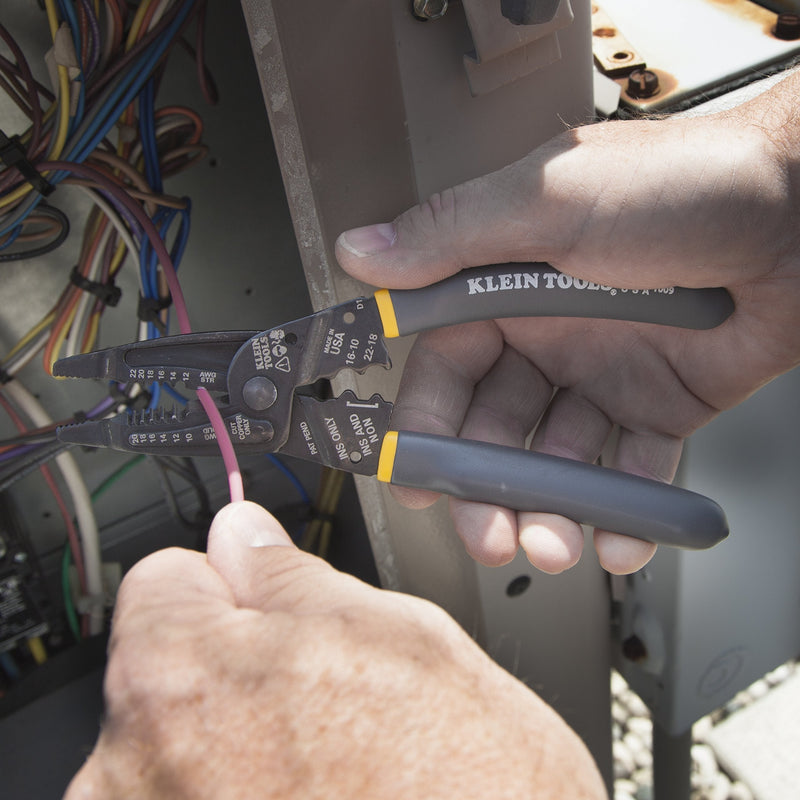 Klein Tools 1009 Multi Tool, Wire Stripper, Crimping Tool, Wire Cutter, Long-Nose Multi-Purpose Electrician Tool - NewNest Australia