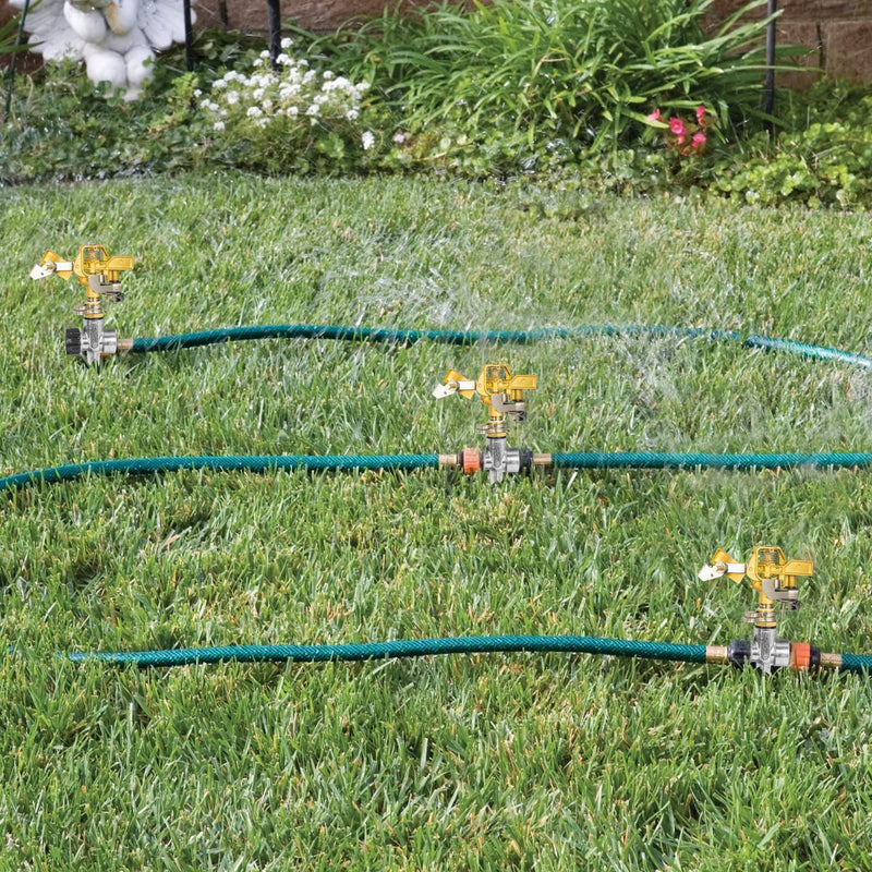Hourleey 4 Pack 1/2 inch Zinc Alloy Lawn Sprinkler Spike Base, Water Flow Thru Sprinkler for Yard, Lawn, Garden and Grass Irrigation - NewNest Australia