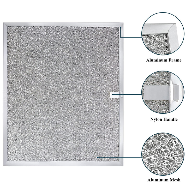 BPS1FA30 Range Hood Aluminum Filter 11-3/4" x 14-1/4" x 3/8" by Beaquicy - Replacement for Broan, Nutone Mesh Aluminum Hood Grease Range Hood -Replaces 99010299 S99010299 S99010305 AP3378953 8322 - Pack of 2 - NewNest Australia