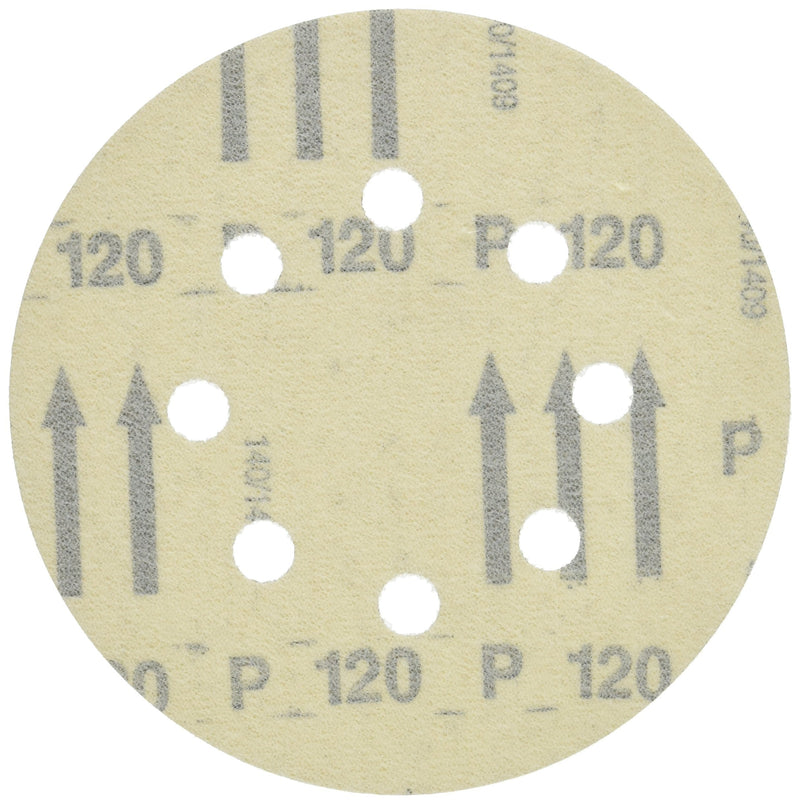 Bosch SR5R120 5-Piece 120 Grit 5 In. 8 Hole Hook-And-Loop Sanding Discs - NewNest Australia