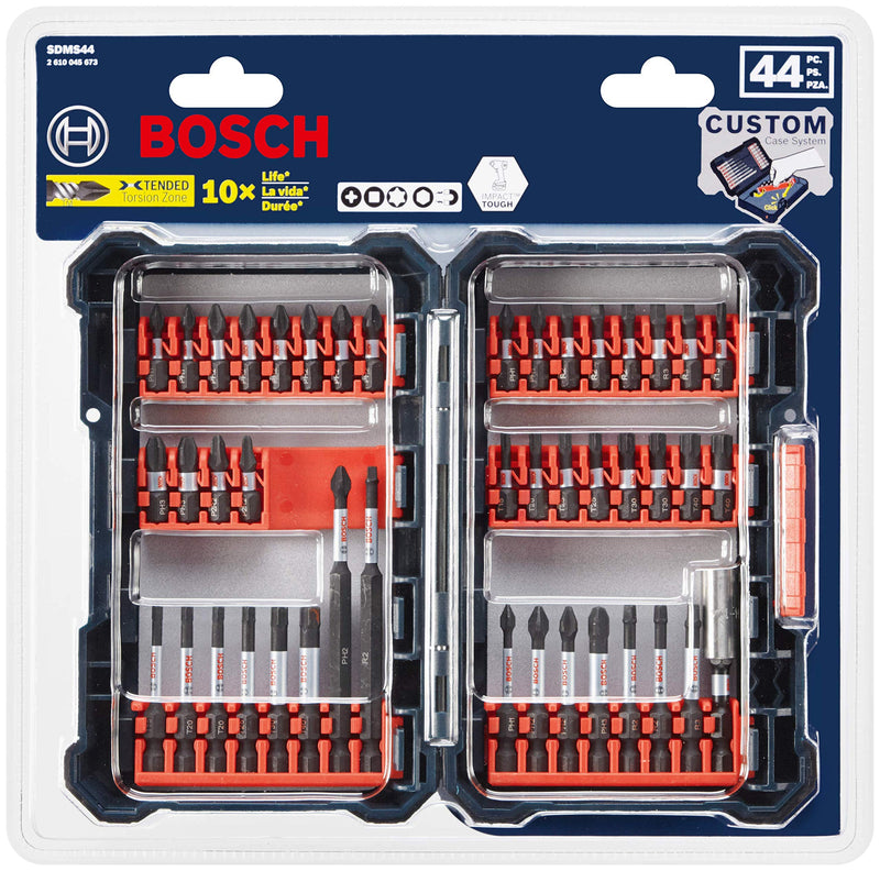 Bosch 44 Piece Impact Tough Screwdriving Custom Case System Set SDMS44 44pc - NewNest Australia