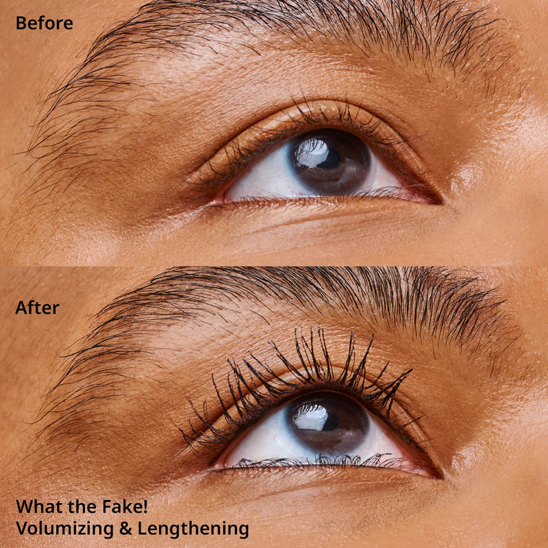 essence What the Fake! Volumising & Lengthening Mascara, With Volumising Fibres, No. 01 Black, Extended, Colour-Intense, No Perfume, Oil-Free, Alcohol-Free (16 ml) - NewNest Australia