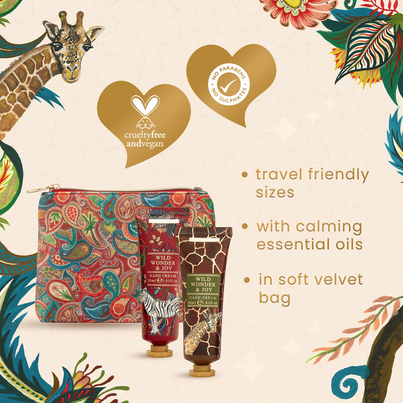 Heathcote & Ivory Wild Wonder & Joy Velvety Soft Handbag Essentials (With 30Ml Hand Cream And 30Ml Hand Wash) - NewNest Australia