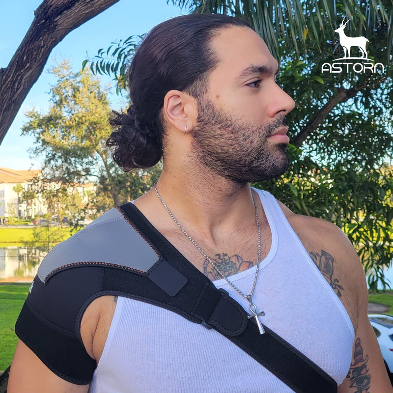 Astorn Ac Joints & Tendonitis Shoulder Support For Pain Relief And Protection Against Injury, Single Shoulder Support For Rotator Cuff Support For Women And Men - NewNest Australia