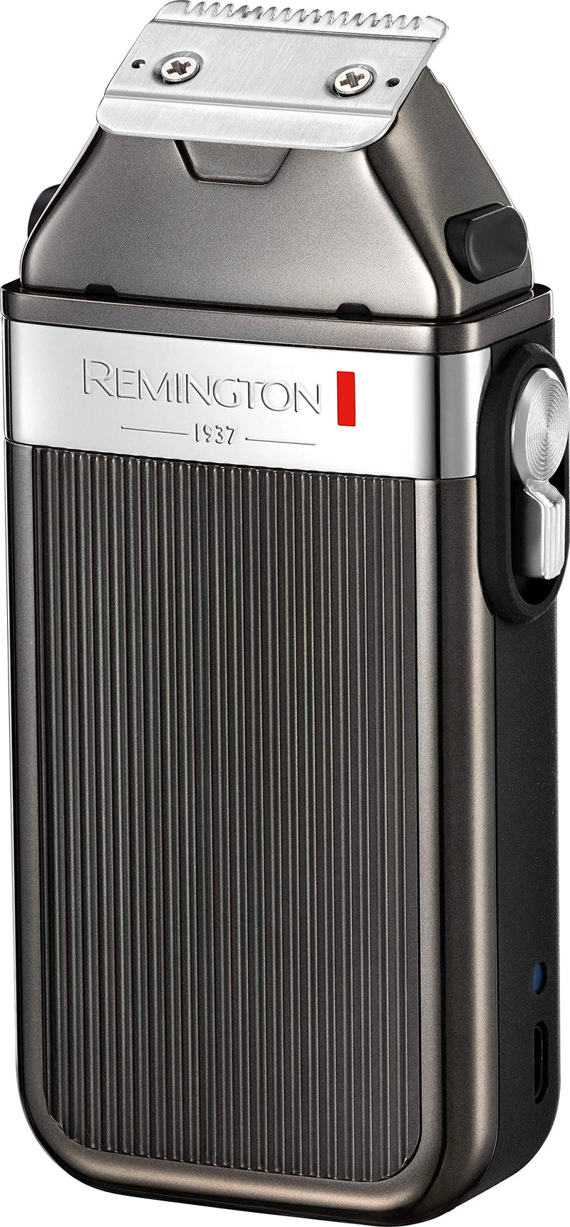 Remington Heritage Retro Design Men'S Beard Trimmer (High-Quality Stainless Steel Blades, Usb Charging Function, 8 Attachment Combs (1.5-15 Mm), Mains / Battery Operated, Hair Trimmer, Mb9100, Gray - NewNest Australia