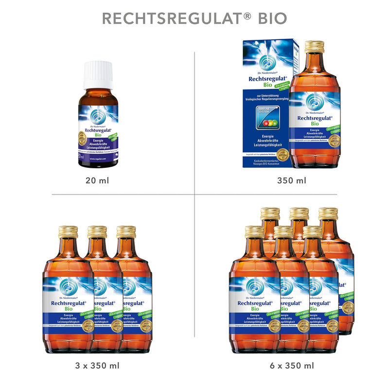 Dr. Niedermaier Rechtsregulat® Organic I contains natural vitamin CI strengthening the immune system I fermented enzymes for biological, purely plant-based immune regulation I 350ml 350 ml (pack of 1) - NewNest Australia