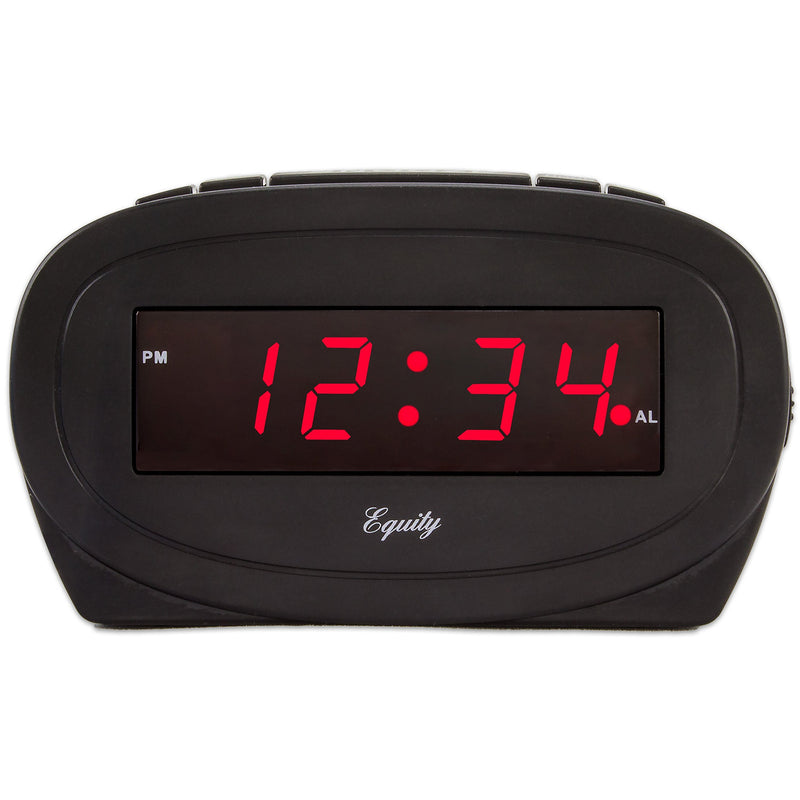 NewNest Australia - Equity by La Crosse 30228 LED Alarm Clock,Black 