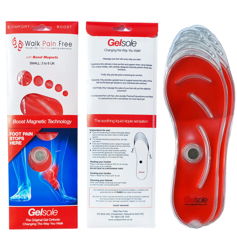 Orthotic Gel Insoles, Boost Magnetic Technology | Walk Pain Free COMFORT Insoles | Reduce Heel Pain, Plantar Fasciitis, Flat Feet | Supplying NHS & Emergency Services MEDIUM: 6 to 9 UK Green - NewNest Australia