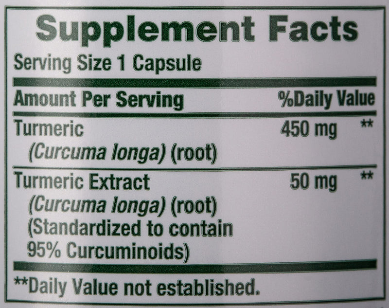 Nature's Bounty Turmeric Curcumin Caps, 60 ct, Green (15417) 450 mg - NewNest Australia
