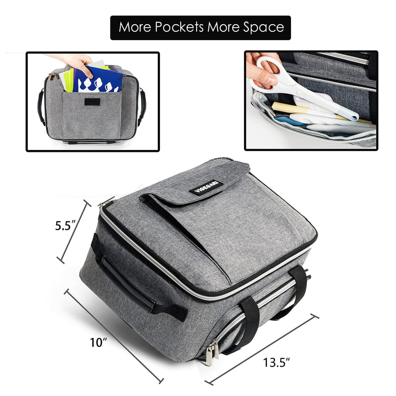 Carrying Case for Cricut Joy, Cricut Carrying Case Compatible with Cricut Easy Press Mini, Tote Bag for Cricut Joy Accessories and Supplies, Grey. - NewNest Australia