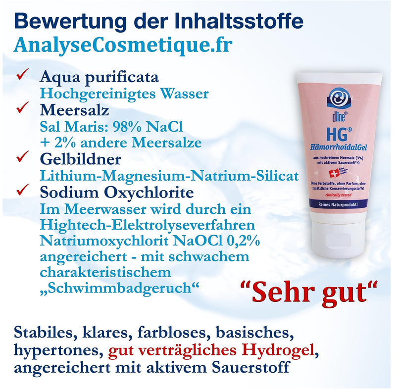 Dline Hg Hemorrhoidal Gel Anti Itching | Natural Power Without Regrets | 50Ml Tube | For Itching, Burning, Pain In The Intimate Area | Hemorrhoid Cream / Hemorrhoid Ointment / Supplement To - NewNest Australia